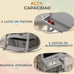 AIYAPLAY Homcom - Pizarra doble cara con caballete