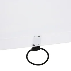 Homcom - Portería de fútbol con lona de entrenamiento Blanco