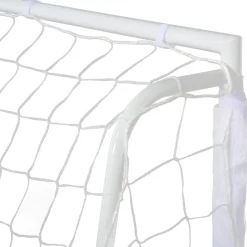 Homcom - Portería de fútbol 186x62x123 cm Blanco* Deportes