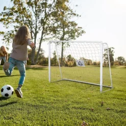 Homcom - Portería de fútbol 186x62x123 cm Blanco* Deportes