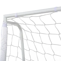 Homcom - Portería de fútbol 186x62x123 cm Blanco* Deportes
