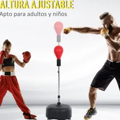 Homcom - Punching Ball con altura ajustable