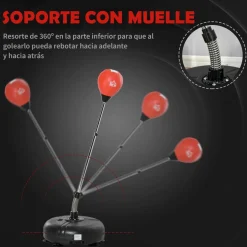 Homcom - Punching Ball con altura ajustable