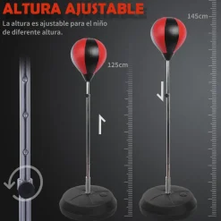 Homcom - Punching Ball con guantes* Deportes