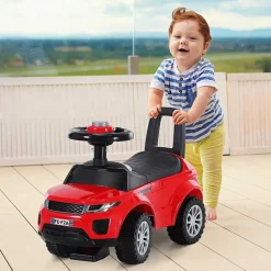 Homcom - Quad Correpasillos sin Pedales Rojo