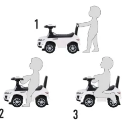 Homcom - Quad Correpasillos sin Pedales Blaco