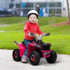 Homcom - Quad eléctrico batería 6 V* Vehículos De Batería O A Pedales