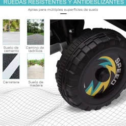 Homcom - Quad Eléctrico Batería 6V Negro* Vehículos De Batería O A Pedales
