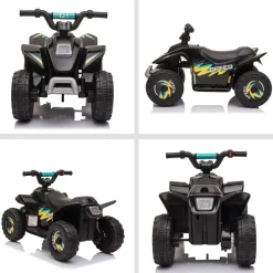 Homcom - Quad Eléctrico Batería 6V Negro* Vehículos De Batería O A Pedales