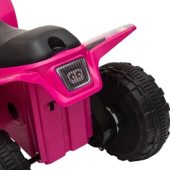 Homcom - Quad Eléctrico Batería 6V Rosa* Vehículos De Batería O A Pedales