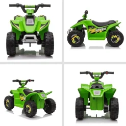 Homcom - Quad Eléctrico Batería 6V Verde* Vehículos De Batería O A Pedales