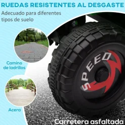 Homcom - Quad eléctrico con remolque* Vehículos De Batería O A Pedales