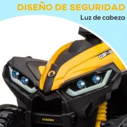 Homcom - Quad eléctrico infantil con música* Vehículos De Batería O A Pedales