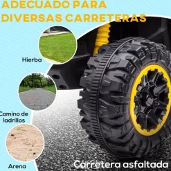 Homcom - Quad eléctrico infantil con música* Vehículos De Batería O A Pedales