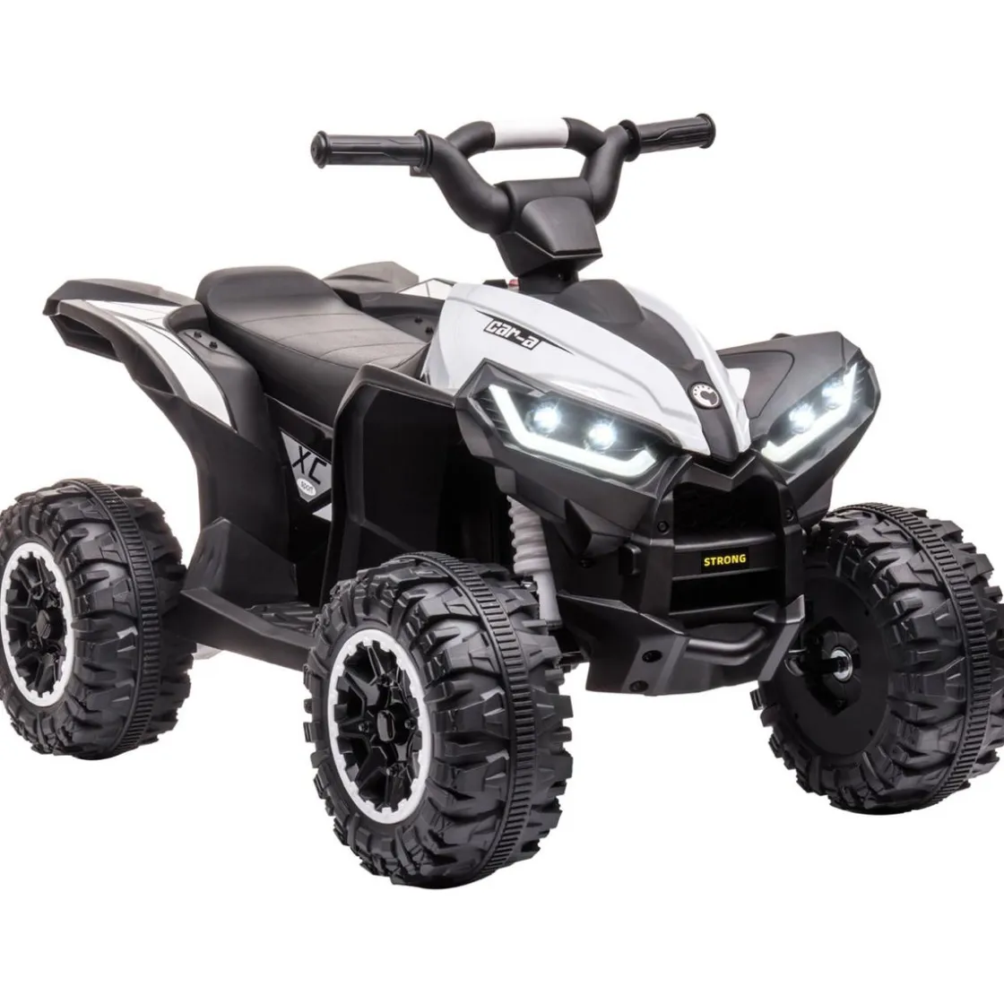 Homcom - Quad eléctrico 12V blanco