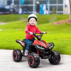 Homcom - Quad eléctrico 12V rojo* Vehículos De Batería O A Pedales