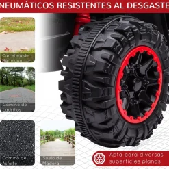 Homcom - Quad eléctrico 12V rojo* Vehículos De Batería O A Pedales