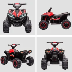 Homcom - Quad eléctrico 12V rojo* Vehículos De Batería O A Pedales