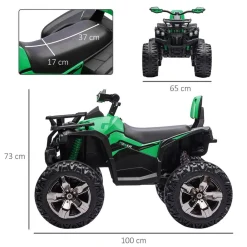 Homcom - Quad eléctrico 12V verde* Vehículos De Batería O A Pedales