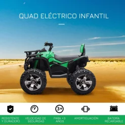 Homcom - Quad eléctrico 12V verde* Vehículos De Batería O A Pedales