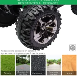 Homcom - Quad eléctrico 12V verde* Vehículos De Batería O A Pedales