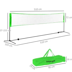 SPORTNOW Homcom - Red con soportes y accesorios* Deportes