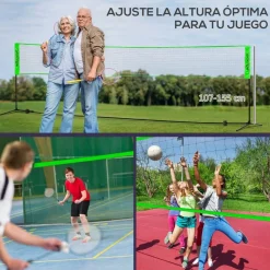 SPORTNOW Homcom - Red con soportes y accesorios* Deportes