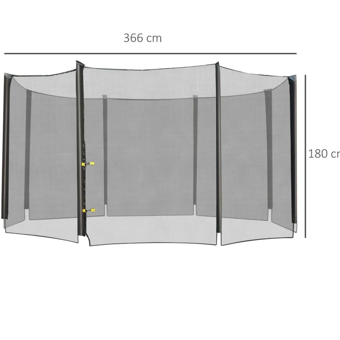 Homcom - Red seguridad para cama elástica 366 cm* Camas Elásticas