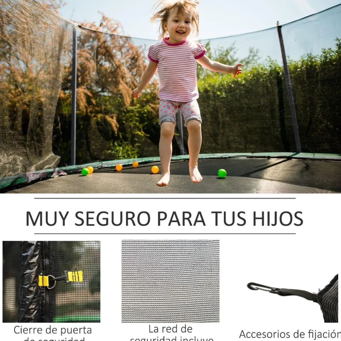 Homcom - Red seguridad para cama elástica 366 cm* Camas Elásticas