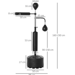 Homcom - Saco de boxeo de pie* Deportes