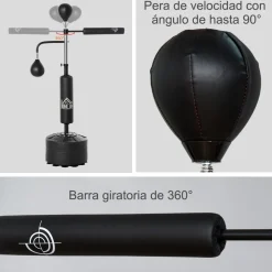 Homcom - Saco de boxeo de pie* Deportes