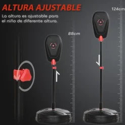 AIYAPLAY Homcom - Saco de boxeo infantil de pie 124 cm* Deportes