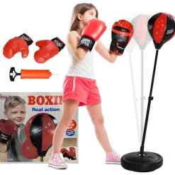 AIYAPLAY Homcom - Saco de boxeo infantil de pie 102 cm