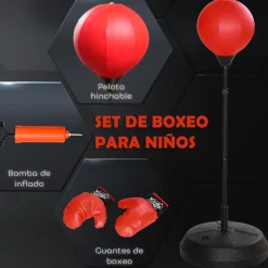 AIYAPLAY Homcom - Saco de boxeo infantil de pie 147 cm