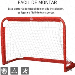 Homcom - Set de 2 porterías plegables de fútbol* Deportes