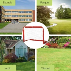 Homcom - Set de 2 porterías plegables de fútbol* Deportes