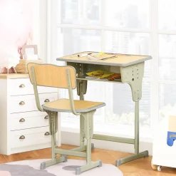 Homcom - Set Pupitre + Silla infantil Vintage* Estilo De Vida