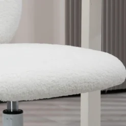 Homcom - Silla infantil de borreguito Blanco