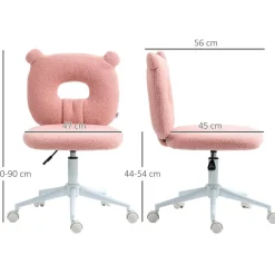 Homcom - Silla infantil de borreguito Rosa* Estilo De Vida