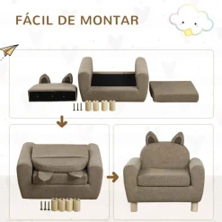 Homcom - Sillón infantil