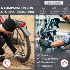 Homcom - Soporte para reparación de bicicleta* Bicicletas