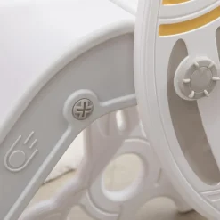 Homcom - Tobogán infantil gris