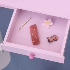 Homcom - Tocador Infantil con Taburete y Espejo* Muñecas