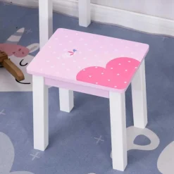 Homcom - Tocador Infantil con Taburete y Espejo* Muñecas