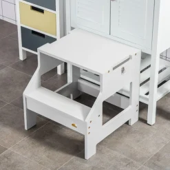 Homcom - Torre aprendizaje 2 en 1 madera Gris