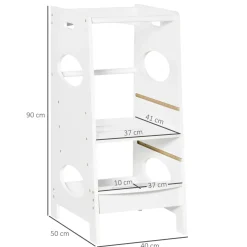 Homcom - Torre de aprendizaje de madera* Estilo De Vida