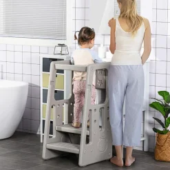 Homcom - Torre de aprendizaje Gris* Estilo De Vida