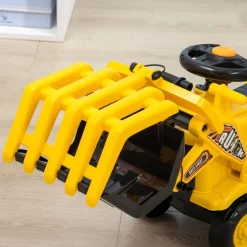 Homcom - Tractor correpasillos sin pedales amarillo* Vehículos De Batería O A Pedales