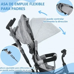 Homcom - Triciclo evolutivo Gris* Motos Y Triciclos