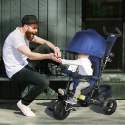 Homcom - Triciclo evolutivo Azul* Motos Y Triciclos